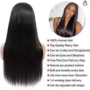New Virgin Brazilian Human Hair 4x4 Closure Straight 16 inch